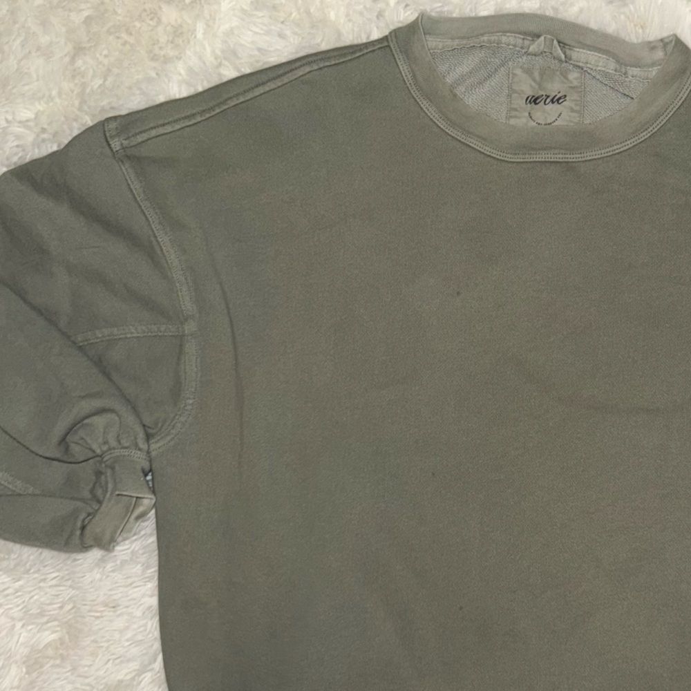 Aerie Men's Olive Crewneck Sweater
